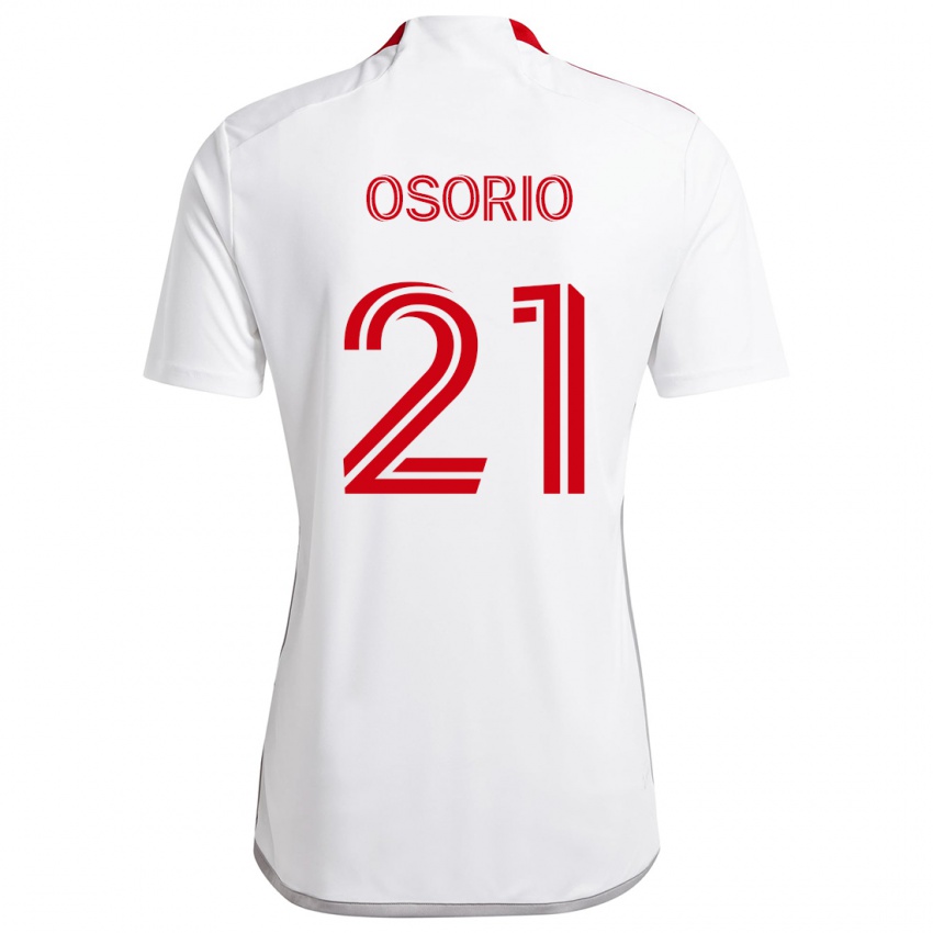 Kinderen Jonathan Osorio #21 Wit Rood Uitshirt Uittenue 2024/25 T-Shirt