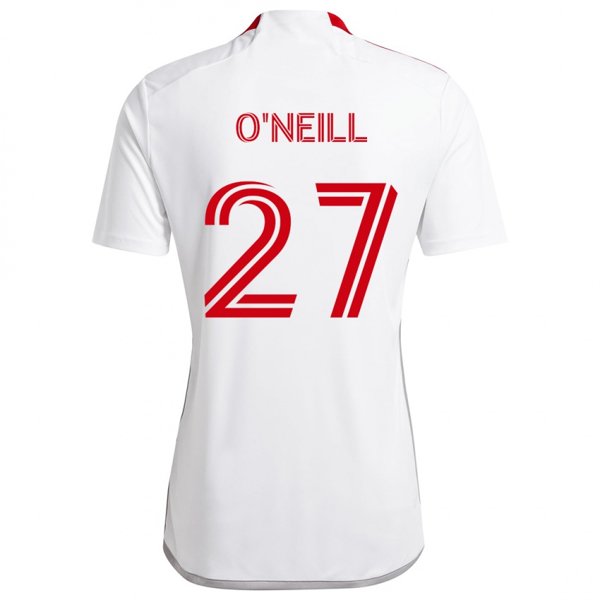 Kinderen Shane O'neill #27 Wit Rood Uitshirt Uittenue 2024/25 T-Shirt