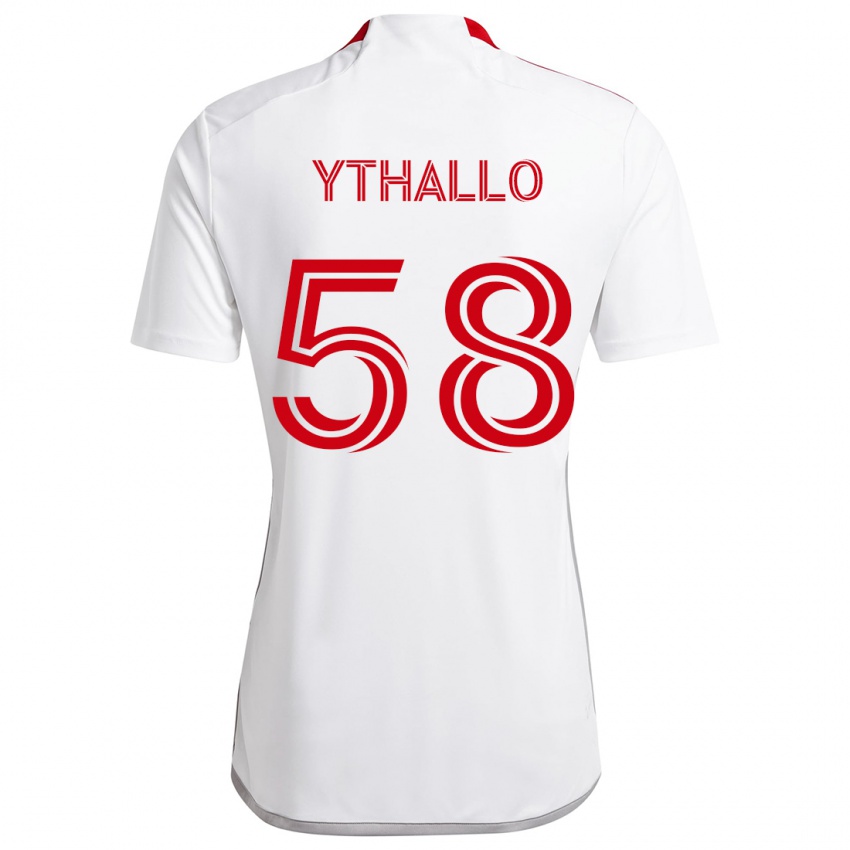 Kinderen Ythallo #58 Wit Rood Uitshirt Uittenue 2024/25 T-Shirt