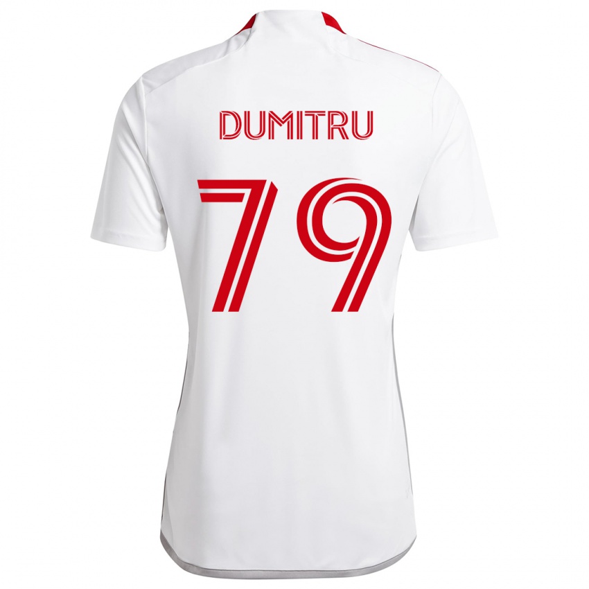 Kinderen Andrei Dumitru #79 Wit Rood Uitshirt Uittenue 2024/25 T-Shirt