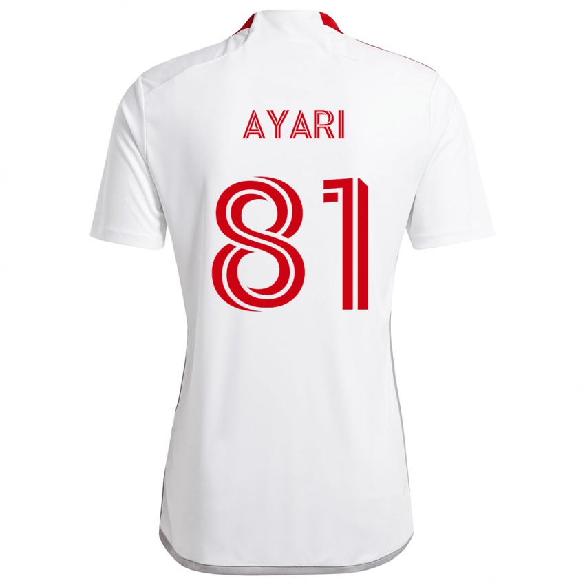 Kinderen Hassan Ayari #81 Wit Rood Uitshirt Uittenue 2024/25 T-Shirt