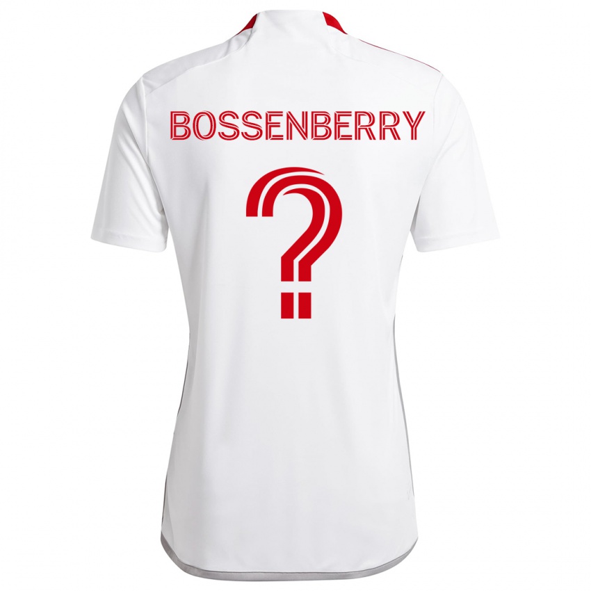 Kinderen Antone Bossenberry #0 Wit Rood Uitshirt Uittenue 2024/25 T-Shirt