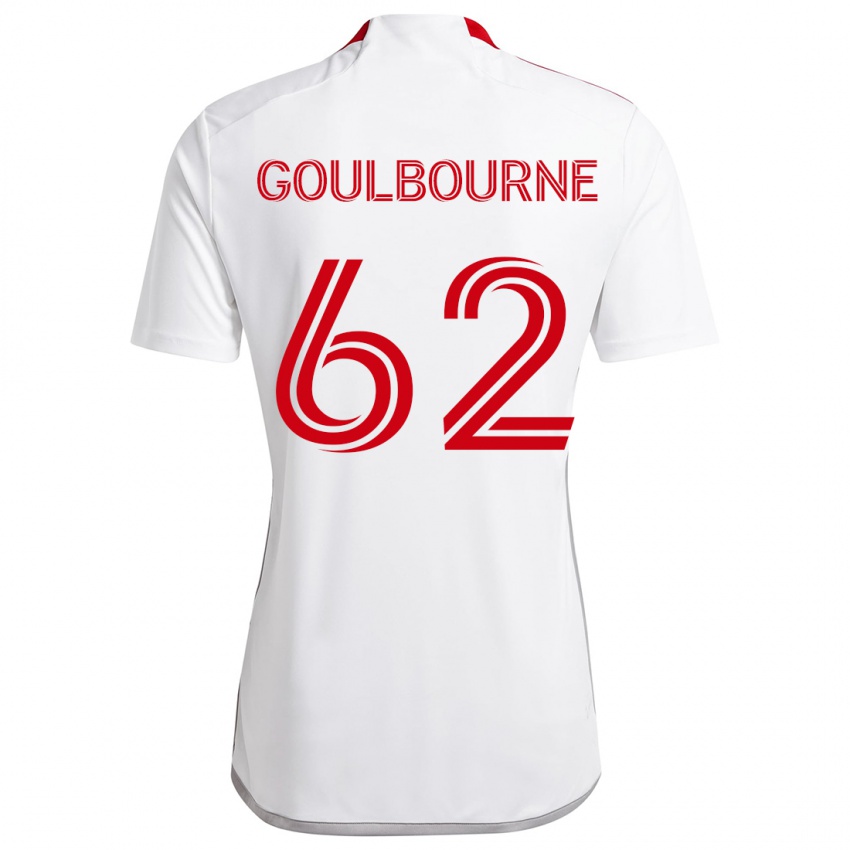 Kinderen Rohan Goulbourne #62 Wit Rood Uitshirt Uittenue 2024/25 T-Shirt