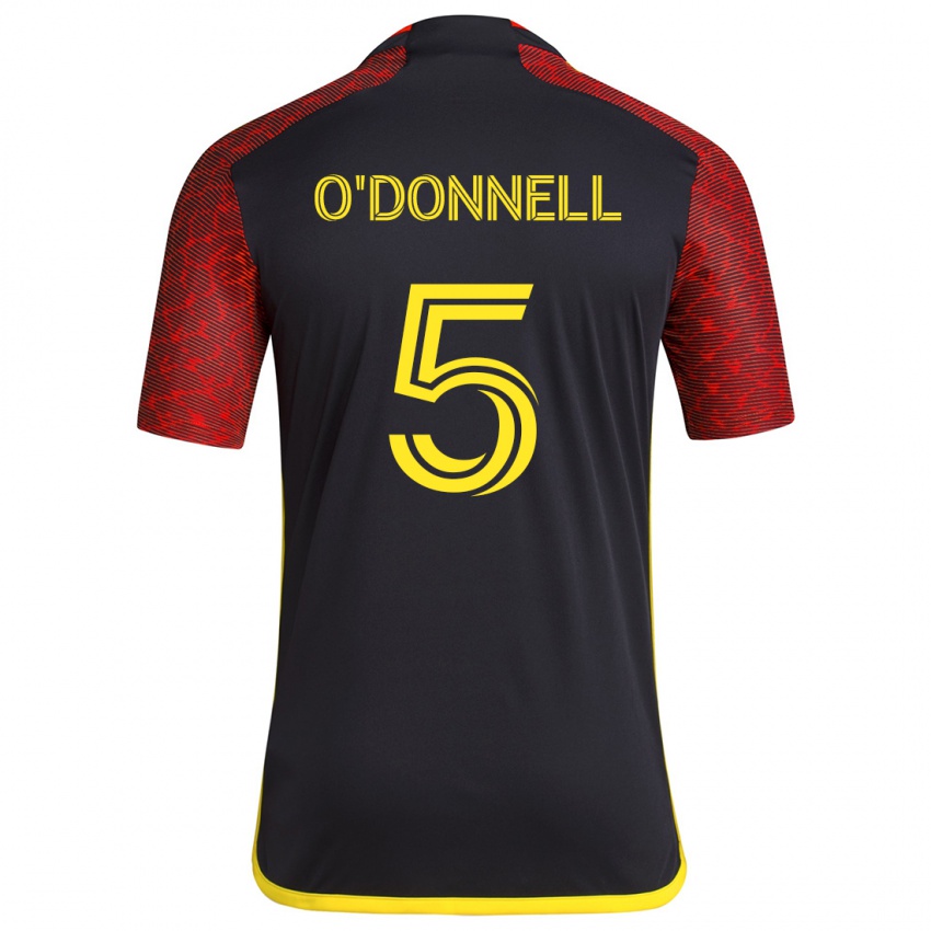 Kinderen Kristina O'donnell #5 Rood Zwart Uitshirt Uittenue 2024/25 T-Shirt