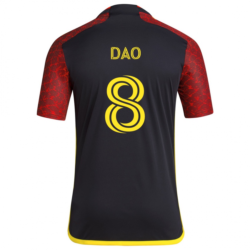 Kinderen Kaylee Dao #8 Rood Zwart Uitshirt Uittenue 2024/25 T-Shirt