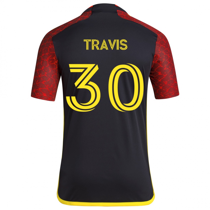 Kinderen Riley Travis #30 Rood Zwart Uitshirt Uittenue 2024/25 T-Shirt