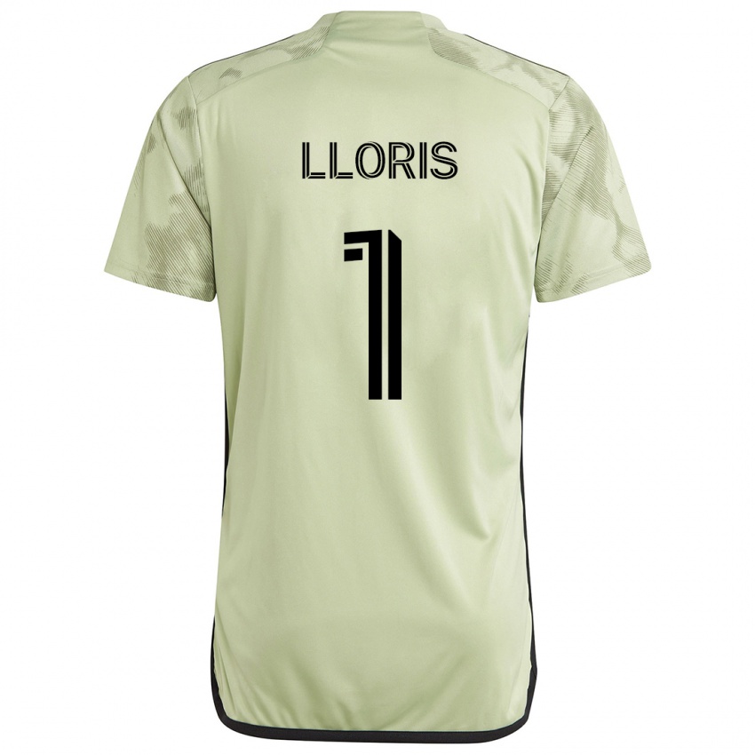 Kinderen Hugo Lloris #1 Licht Groen Uitshirt Uittenue 2024/25 T-Shirt