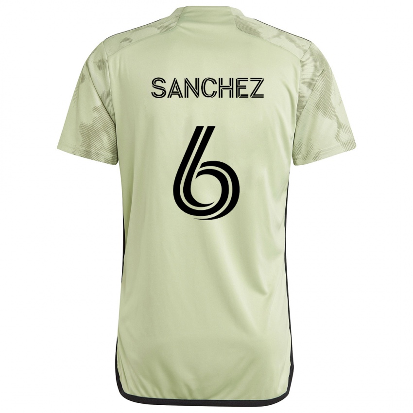 Kinderen Ilie Sánchez #6 Licht Groen Uitshirt Uittenue 2024/25 T-Shirt