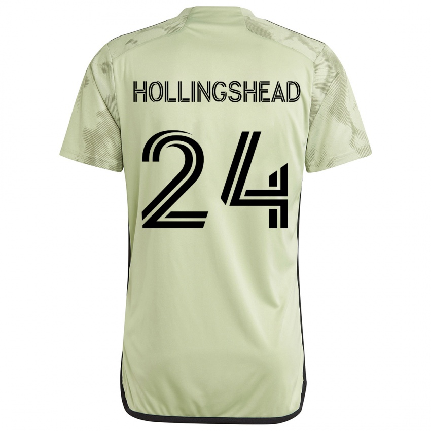 Kinderen Ryan Hollingshead #24 Licht Groen Uitshirt Uittenue 2024/25 T-Shirt