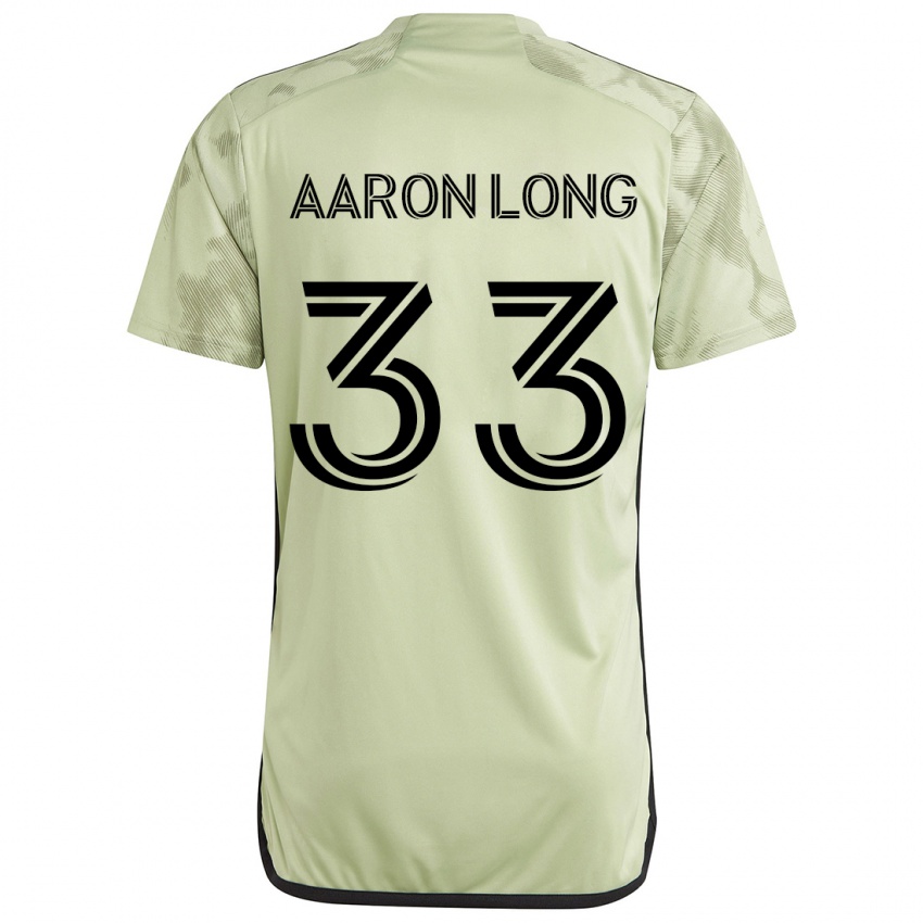 Kinderen Aaron Long #33 Licht Groen Uitshirt Uittenue 2024/25 T-Shirt