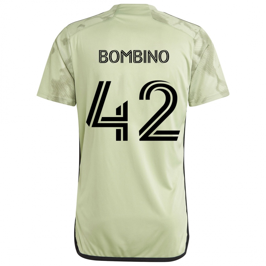 Kinderen Luca Bombino #42 Licht Groen Uitshirt Uittenue 2024/25 T-Shirt