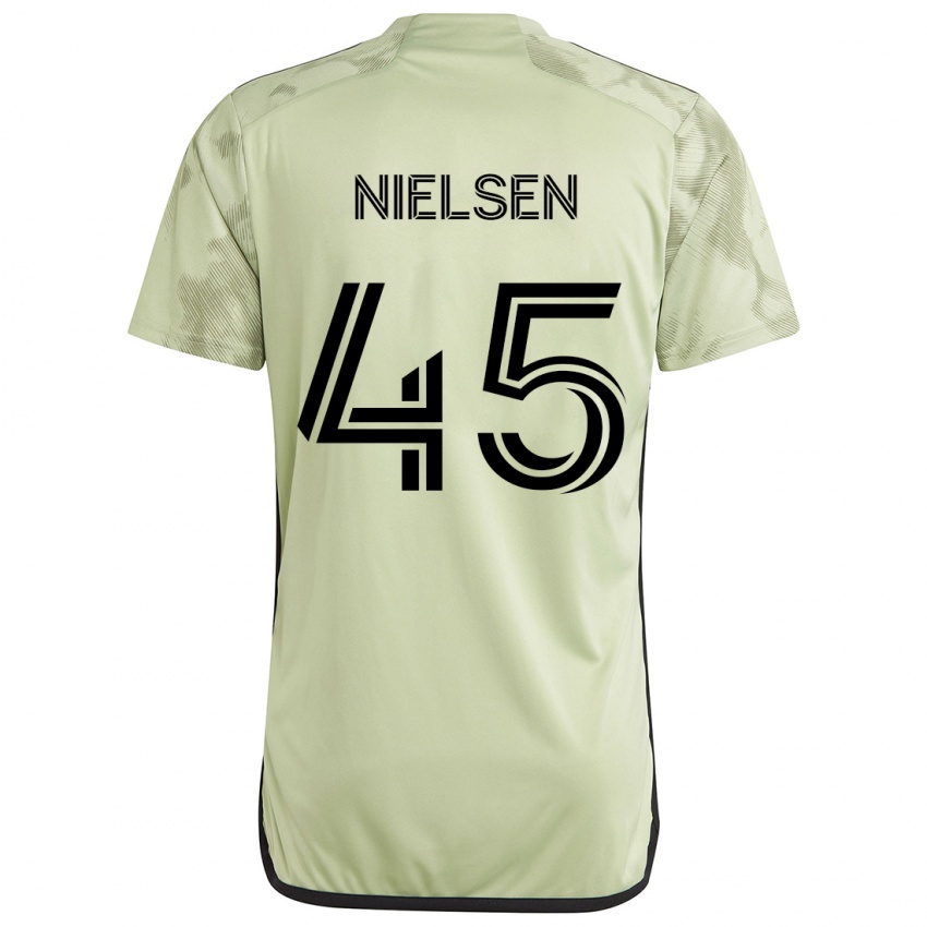 Kinderen Kenny Nielsen #45 Licht Groen Uitshirt Uittenue 2024/25 T-Shirt