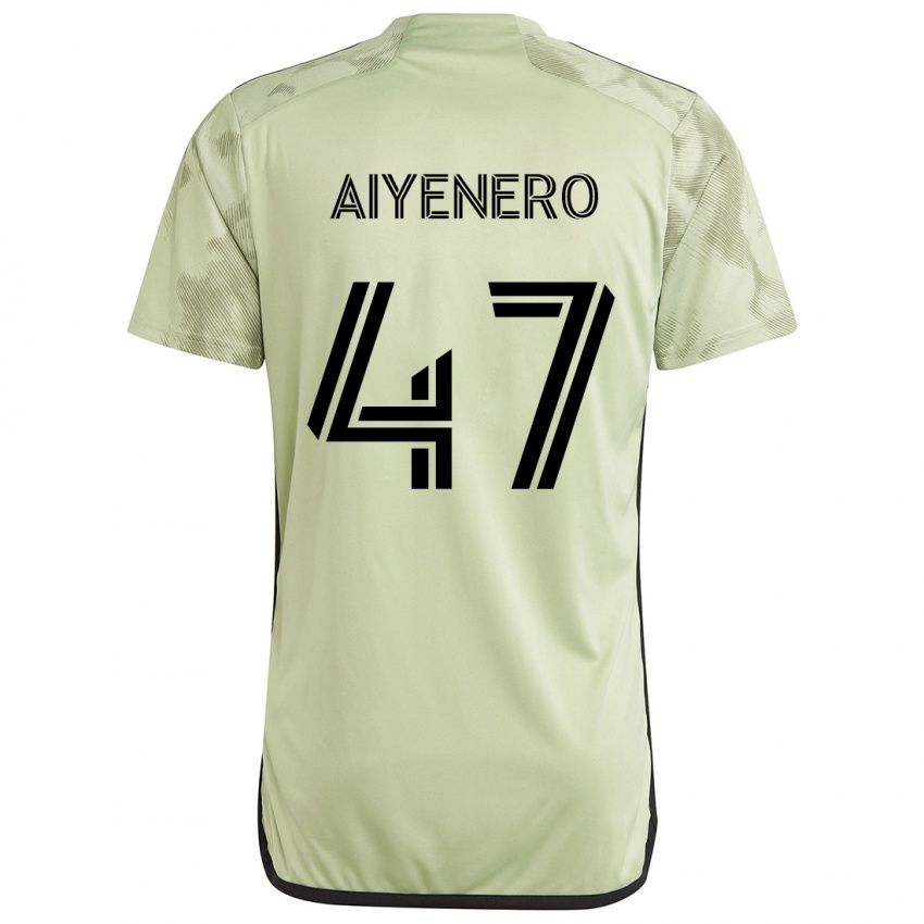 Kinderen Marius Aiyenero #47 Licht Groen Uitshirt Uittenue 2024/25 T-Shirt