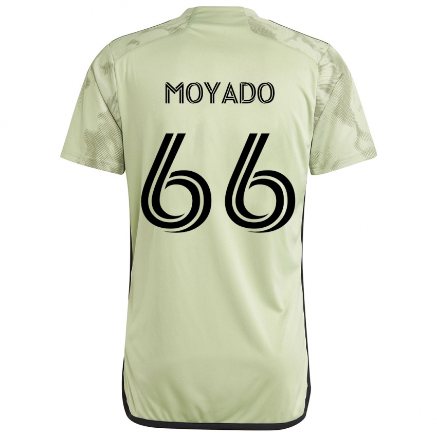 Kinderen Bryan Moyado #66 Licht Groen Uitshirt Uittenue 2024/25 T-Shirt