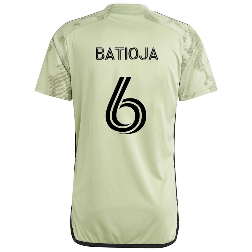 Kinderen Jeremy Batioja #6 Licht Groen Uitshirt Uittenue 2024/25 T-Shirt