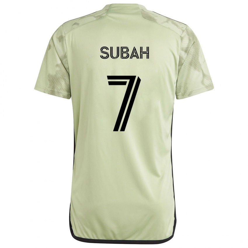 Kinderen Yekeson Subah #7 Licht Groen Uitshirt Uittenue 2024/25 T-Shirt