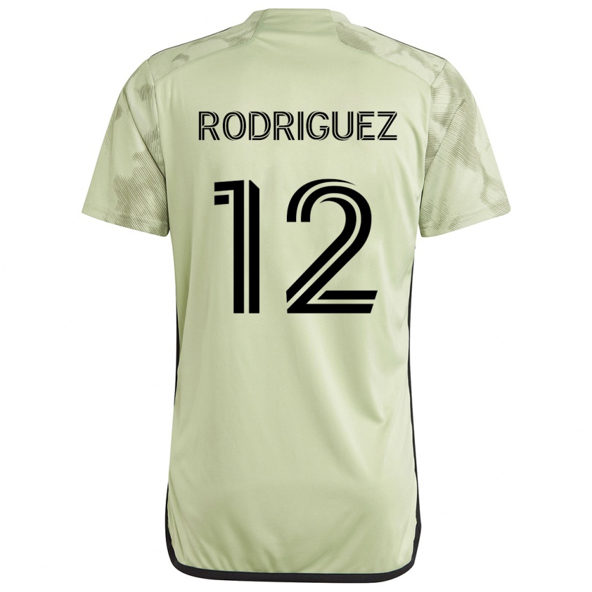 Kinderen Jeremi Rodríguez #12 Licht Groen Uitshirt Uittenue 2024/25 T-Shirt