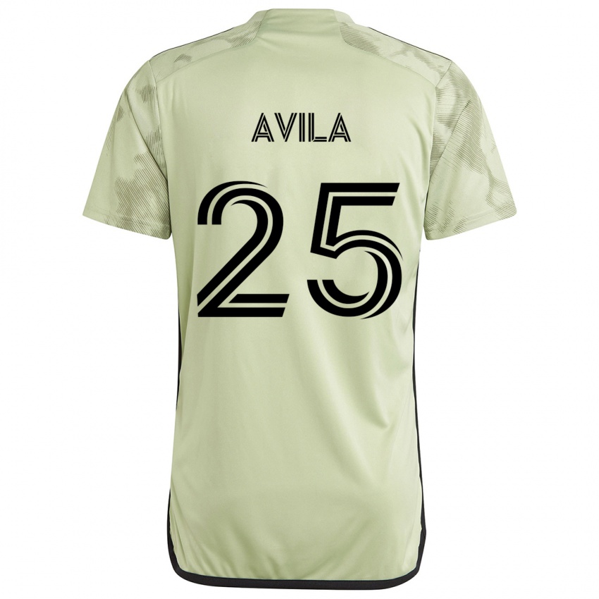 Kinderen Armando Avila #25 Licht Groen Uitshirt Uittenue 2024/25 T-Shirt