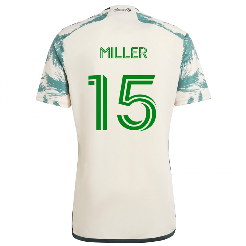 Kinderen Eric Miller #15 Beigebruin Uitshirt Uittenue 2024/25 T-Shirt