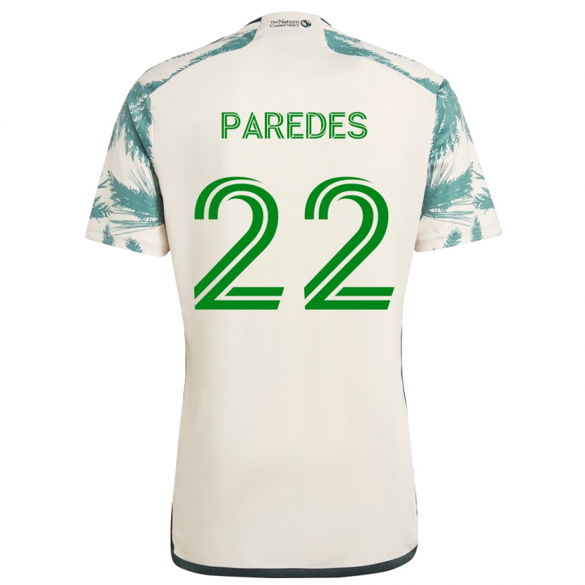 Kinderen Cristhian Paredes #22 Beigebruin Uitshirt Uittenue 2024/25 T-Shirt