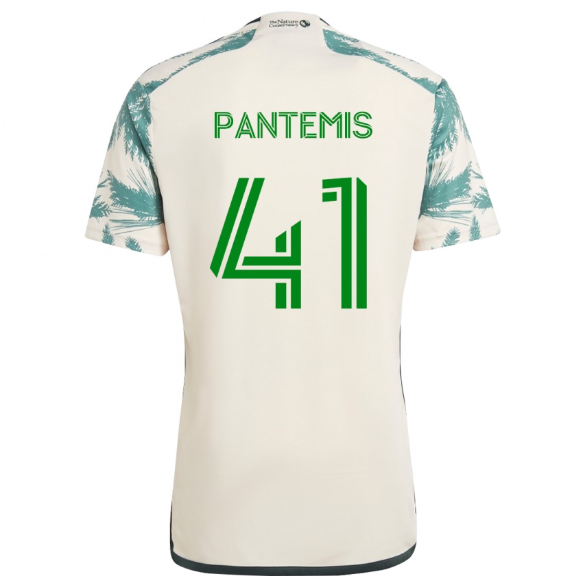 Kinderen James Pantemis #41 Beigebruin Uitshirt Uittenue 2024/25 T-Shirt