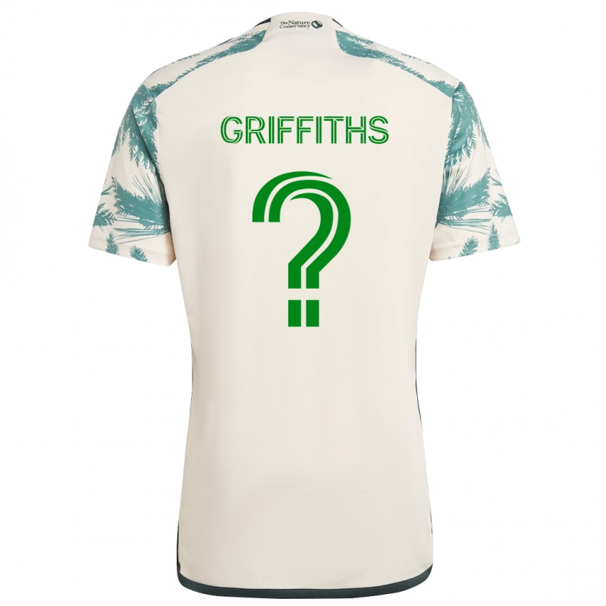 Kinderen Reo Griffiths #0 Beigebruin Uitshirt Uittenue 2024/25 T-Shirt