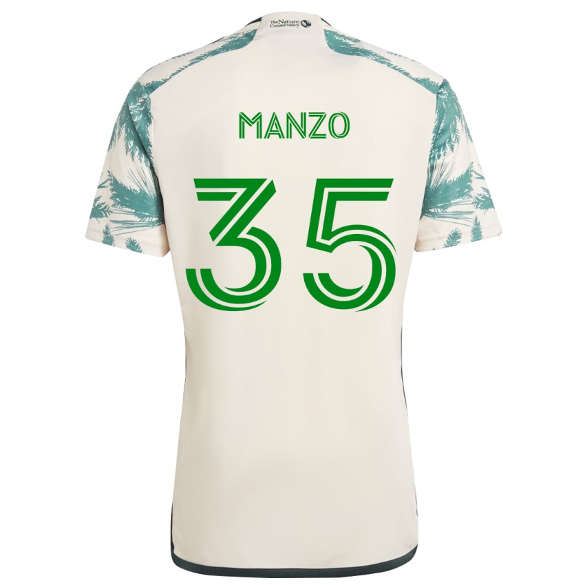 Kinderen Alexis Manzo #35 Beigebruin Uitshirt Uittenue 2024/25 T-Shirt