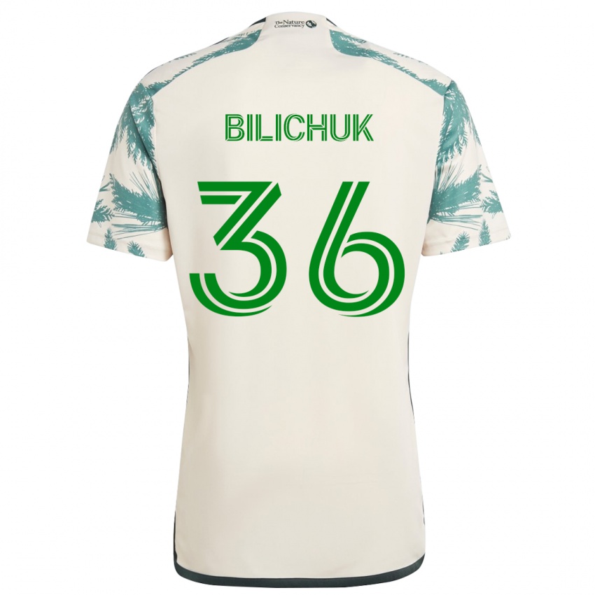 Kinderen Ryan Bilichuk #36 Beigebruin Uitshirt Uittenue 2024/25 T-Shirt