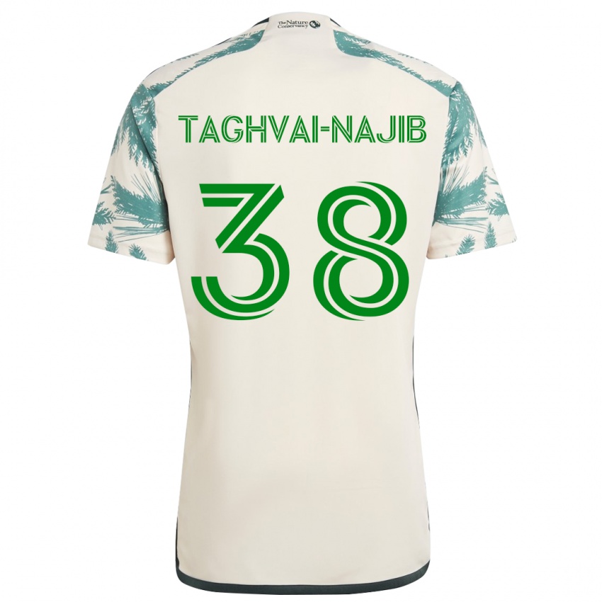 Kinderen Braxton Taghvai-Najib #38 Beigebruin Uitshirt Uittenue 2024/25 T-Shirt