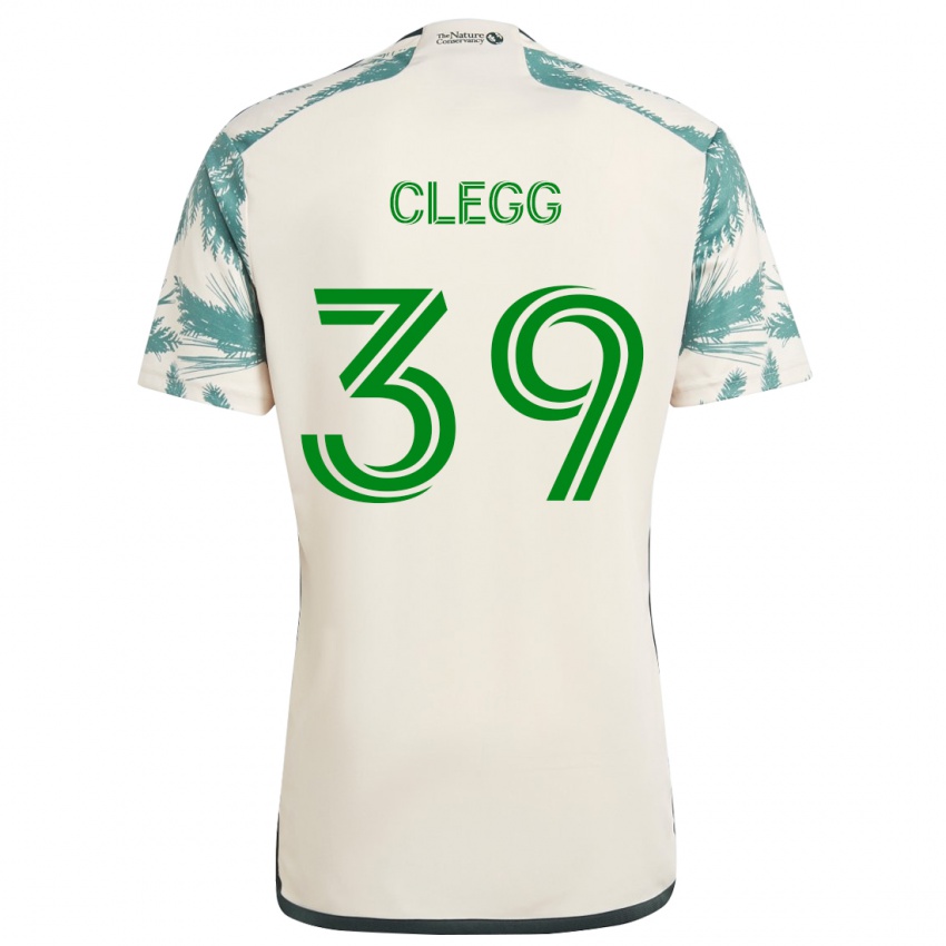 Kinderen Tyler Clegg #39 Beigebruin Uitshirt Uittenue 2024/25 T-Shirt