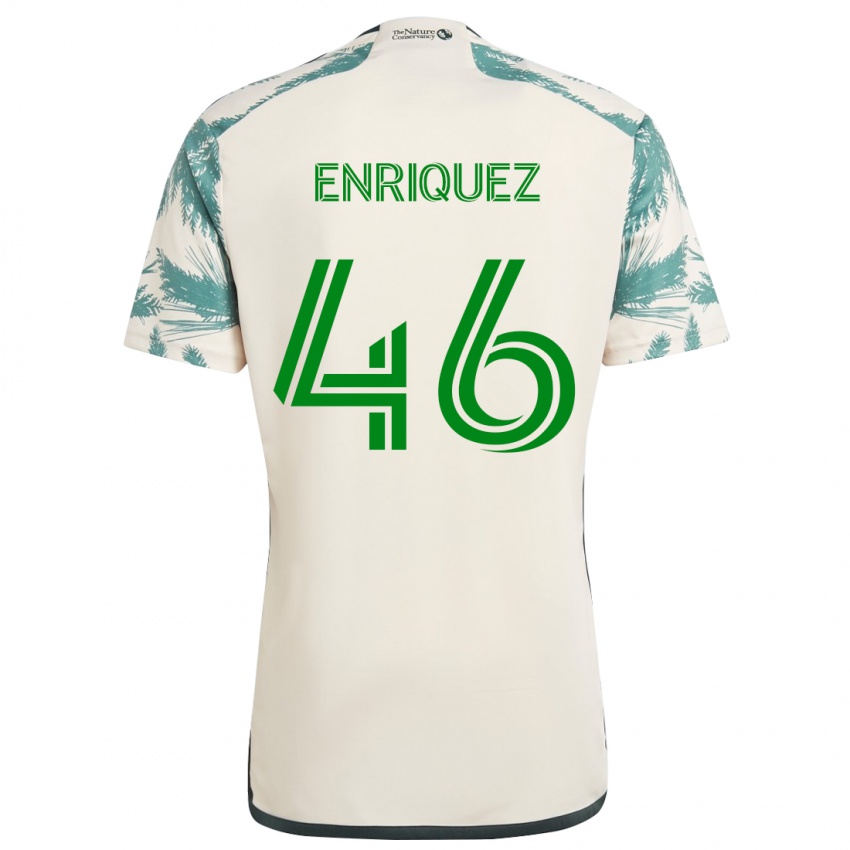 Kinderen Victor Enriquez #46 Beigebruin Uitshirt Uittenue 2024/25 T-Shirt