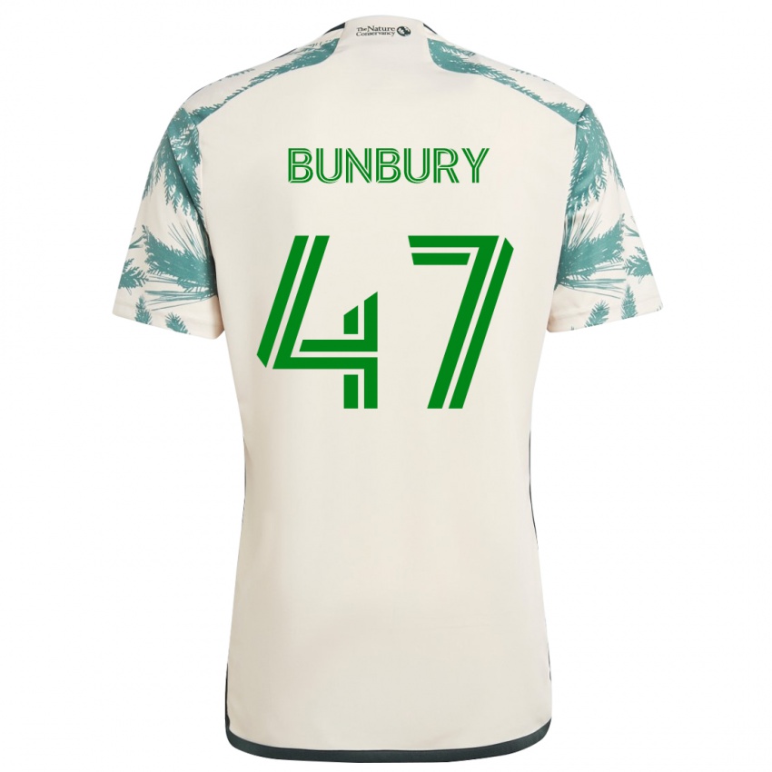 Kinderen Mataeo Bunbury #47 Beigebruin Uitshirt Uittenue 2024/25 T-Shirt