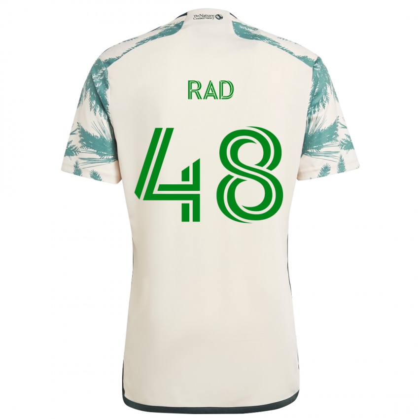 Kinderen Kaveh Rad #48 Beigebruin Uitshirt Uittenue 2024/25 T-Shirt