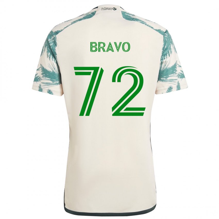 Kinderen Julian Bravo #72 Beigebruin Uitshirt Uittenue 2024/25 T-Shirt