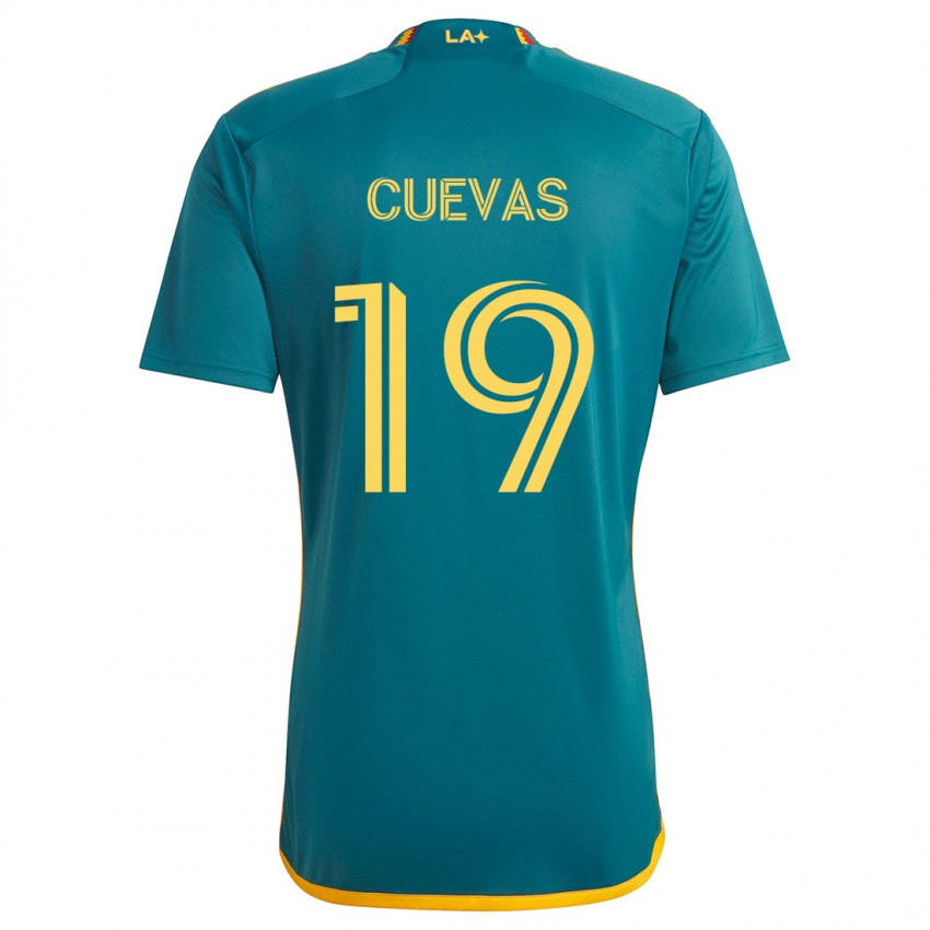 Kinderen Mauricio Cuevas #19 Groen Geel Uitshirt Uittenue 2024/25 T-Shirt