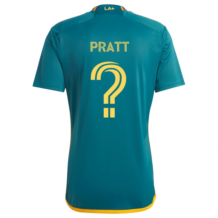 Kinderen Owen Pratt #0 Groen Geel Uitshirt Uittenue 2024/25 T-Shirt