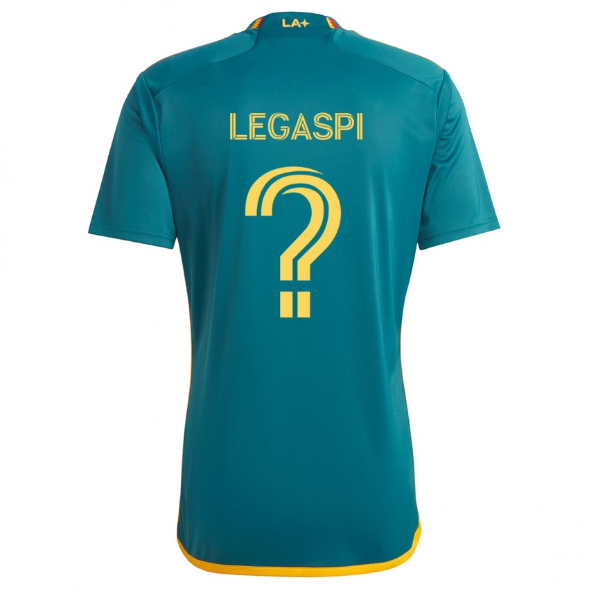 Kinderen Allan Legaspi #0 Groen Geel Uitshirt Uittenue 2024/25 T-Shirt