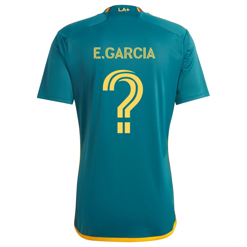 Kinderen Emiliano Garcia #0 Groen Geel Uitshirt Uittenue 2024/25 T-Shirt