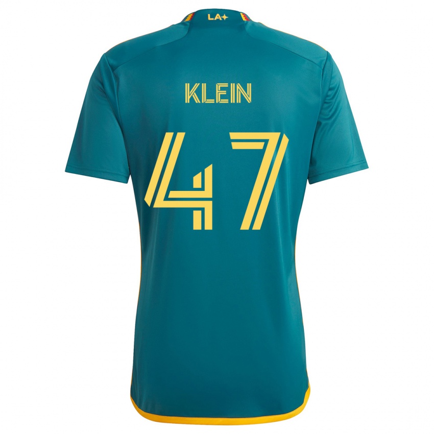 Kinderen Carson Klein #47 Groen Geel Uitshirt Uittenue 2024/25 T-Shirt