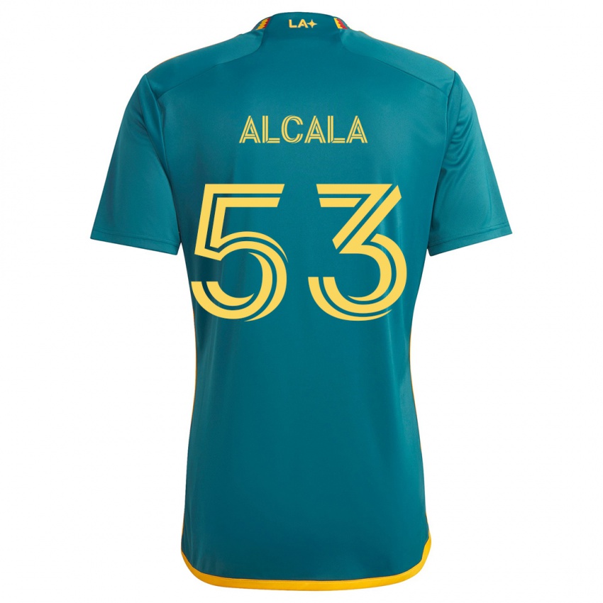 Kinderen Álex Alcalá #53 Groen Geel Uitshirt Uittenue 2024/25 T-Shirt