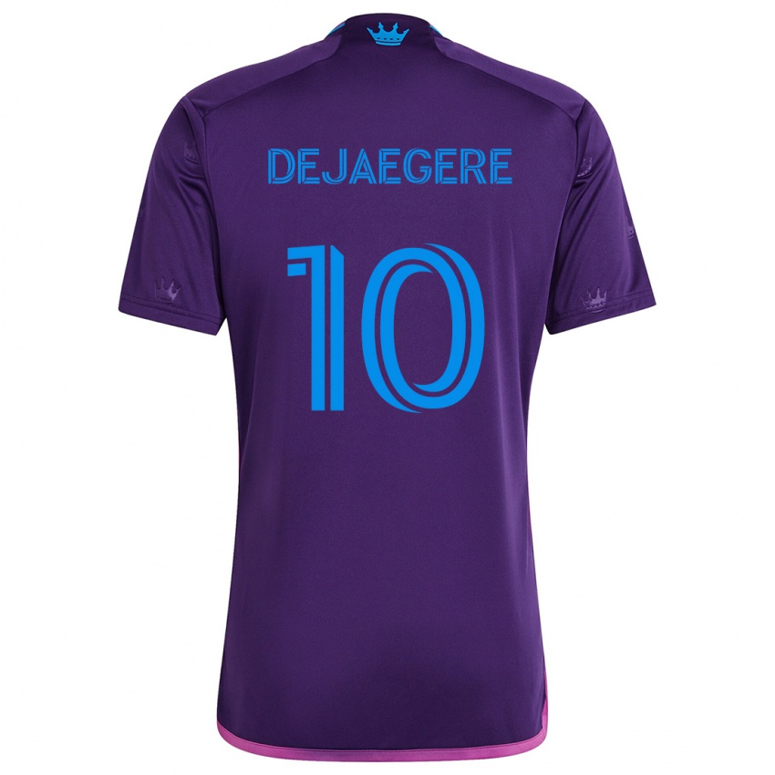 Kinderen Brecht Dejaegere #10 Paarsblauw Uitshirt Uittenue 2024/25 T-Shirt