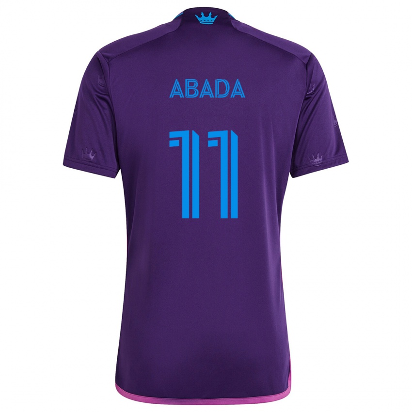 Kinderen Liel Abada #11 Paarsblauw Uitshirt Uittenue 2024/25 T-Shirt