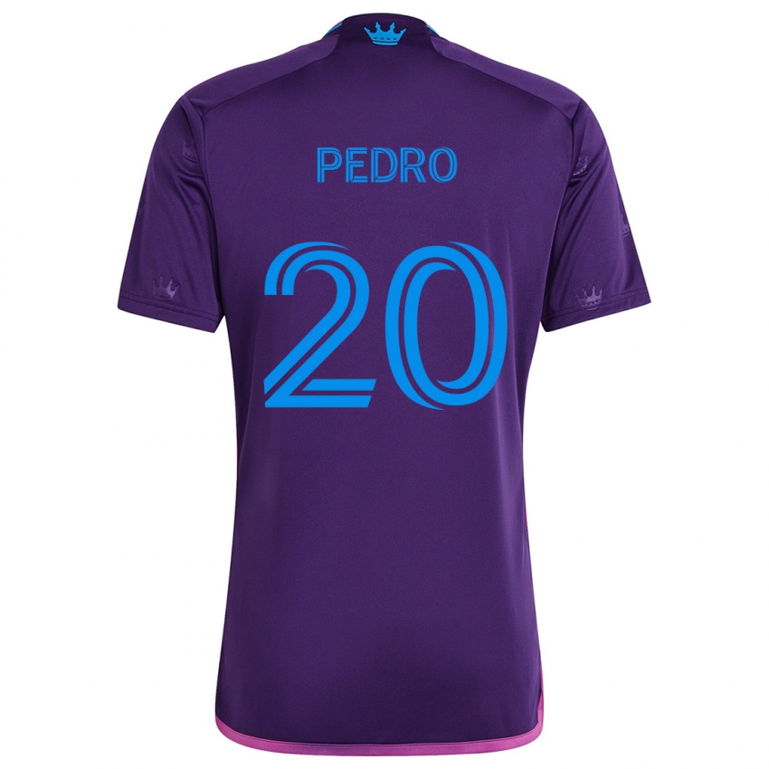 Kinderen João Pedro #20 Paarsblauw Uitshirt Uittenue 2024/25 T-Shirt