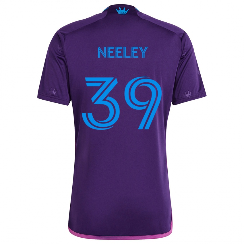 Kinderen Jack Neeley #39 Paarsblauw Uitshirt Uittenue 2024/25 T-Shirt