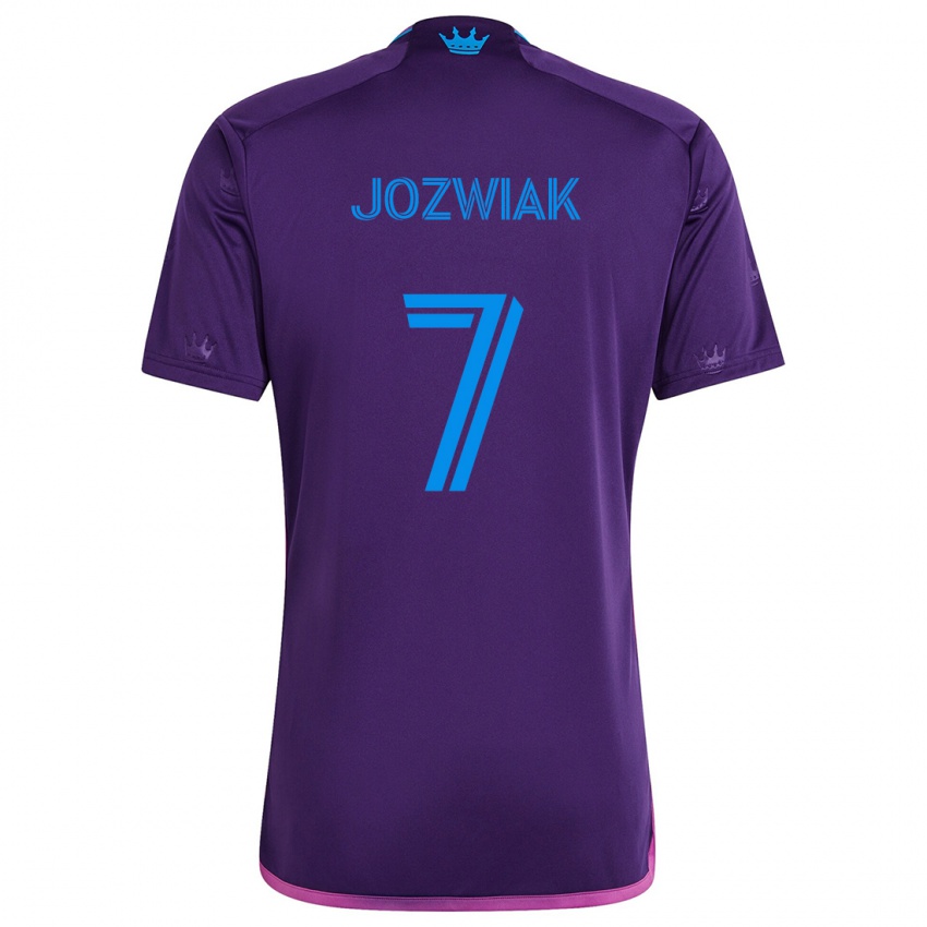 Kinderen Kamil Józwiak #7 Paarsblauw Uitshirt Uittenue 2024/25 T-Shirt