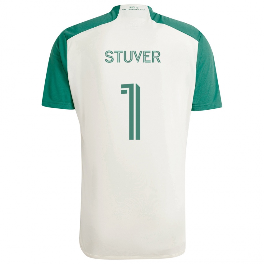 Kinderen Brad Stuver #1 Bruine Kleuren Groen Uitshirt Uittenue 2024/25 T-Shirt