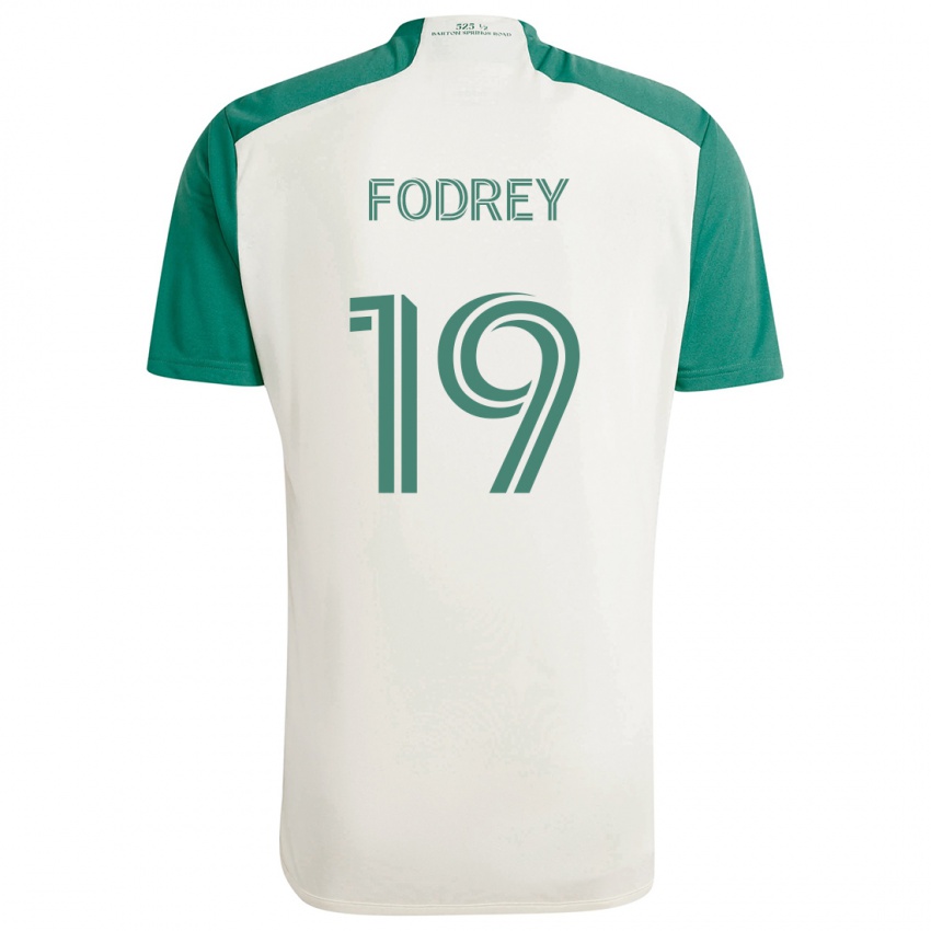 Kinderen Cj Fodrey #19 Bruine Kleuren Groen Uitshirt Uittenue 2024/25 T-Shirt