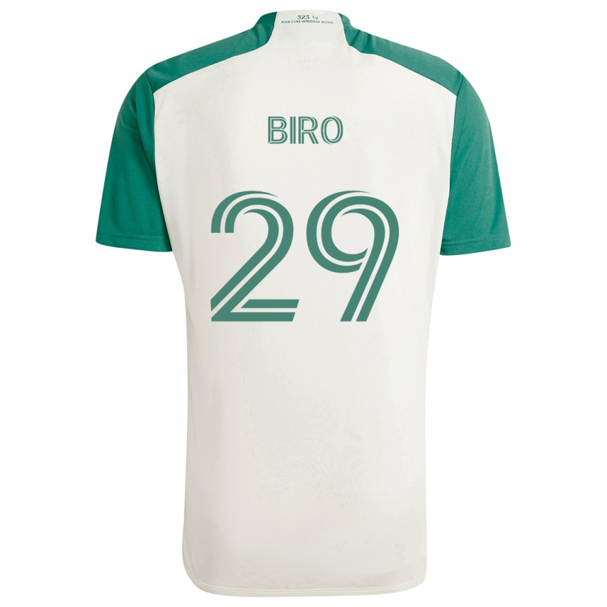 Kinderen Guilherme Biro #29 Bruine Kleuren Groen Uitshirt Uittenue 2024/25 T-Shirt