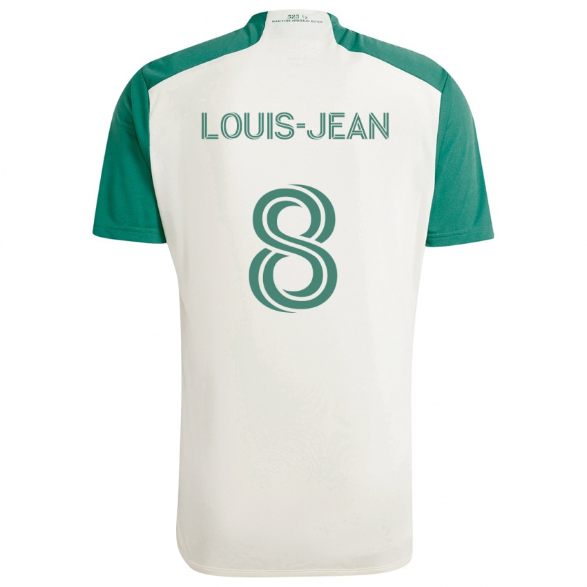 Kinderen Steeve Louis-Jean #8 Bruine Kleuren Groen Uitshirt Uittenue 2024/25 T-Shirt