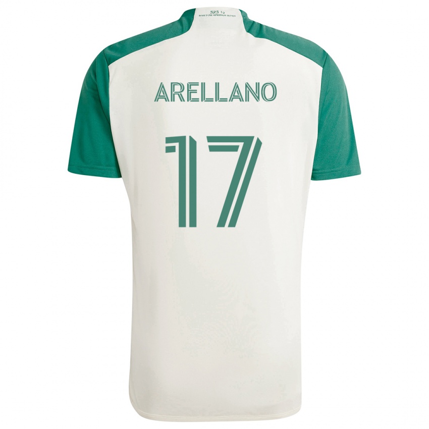 Kinderen Bryan Arellano #17 Bruine Kleuren Groen Uitshirt Uittenue 2024/25 T-Shirt